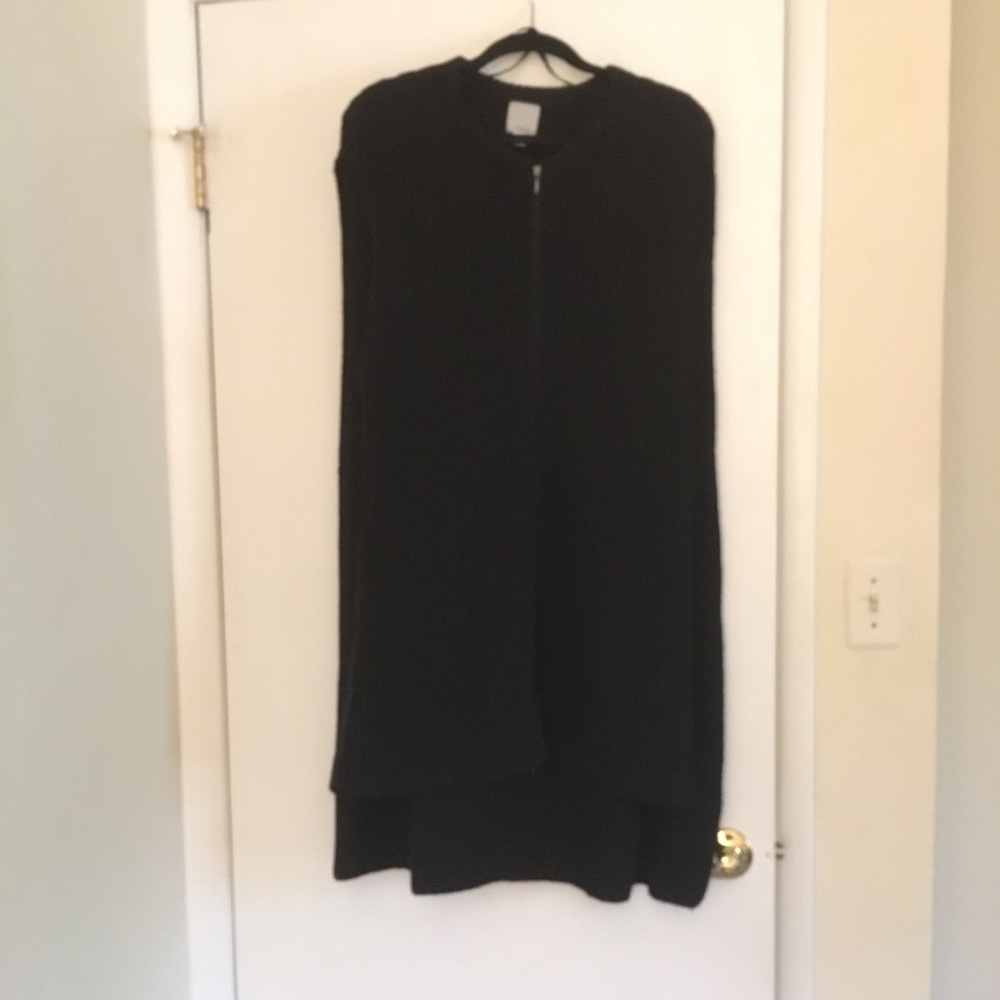 Halogen Knit ZIP Vest -BLACK - Picture 2 of 7